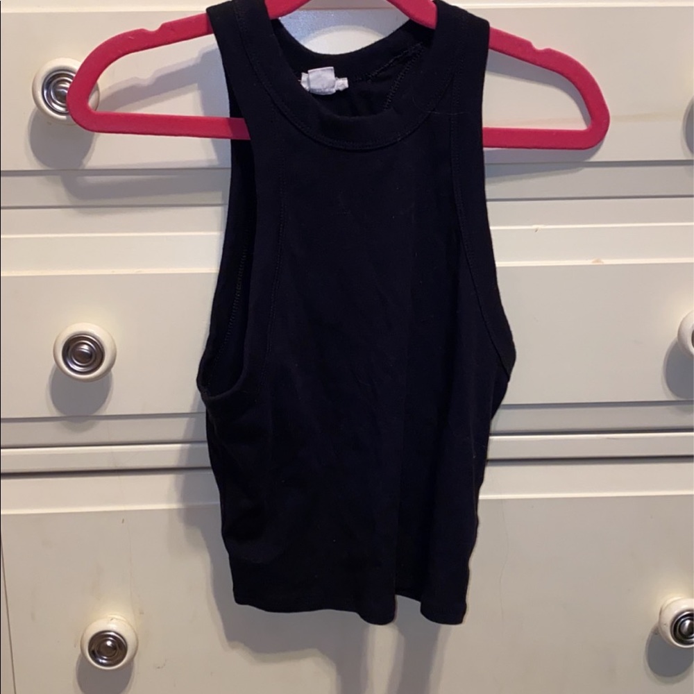 Black crop top